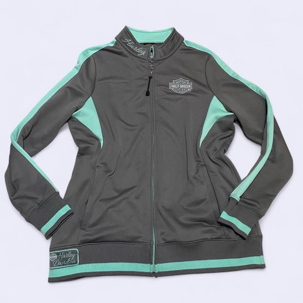 2015 Harley-Davidson Gray and Mint Green Women's Jacket